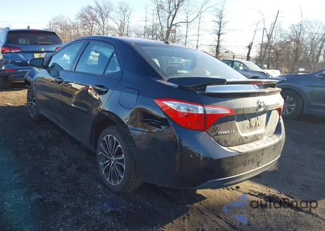 2016 Toyota Corolla S Premium из США, поврежденный, VIN 2T1BURHE8GC552766